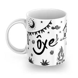 Caneca Oxe eu quero paz, amor e Cuscuz