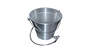 Balde de Alumínio para descarga de combustível com Cordoalha 12 LT