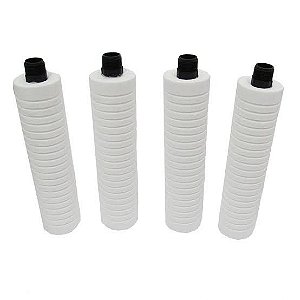 KIT 4 ELEMENTO FILTRANTE FOGUETINHO PARA DIESEL ROSCA.