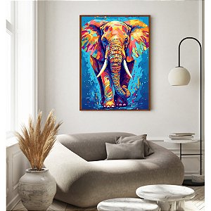 QUADRO DECORATIVO ELEGANCE ELEFANTE