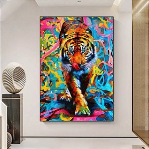 QUADRO DECORATIVO ELEGANCE TIGRE