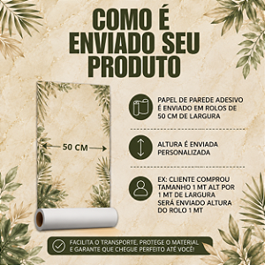 Papel de Parede Infantil Unissex Floral Clean Adesivo para Quarto Feminino e Masculino Baby