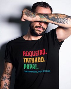 Camiseta Roqueira Tatuada Tia - Funnyquito Camisetas