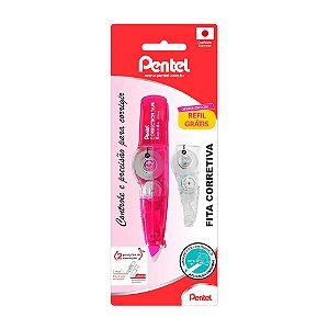 Fita Corretiva Pentel Crrection Tape + Refil