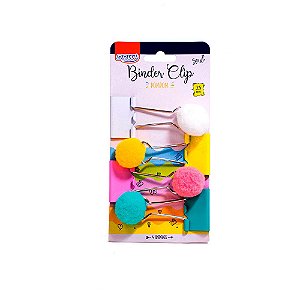 Blinder Clip Pompom 25mm C/4 BRW