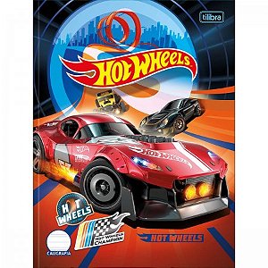 CADERNO DE CALIGRAFIA BROCHURA CAPA DURA HOT WHEELS 40 FOLHAS
