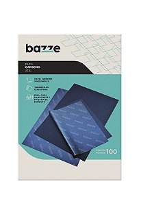 Papel Carbono 100 Folhas Azul A4 - Bazze