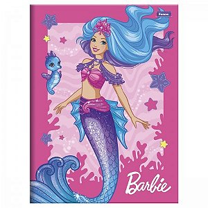 Caderno Brochura Grande Capa Dura Barbie Dreamtopia 80 Folhas