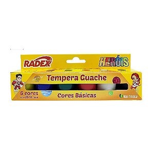 Tinta Guache 15ml 6 Cores Radex