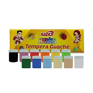 Tinta Guache 15ml 12 Cores Radex