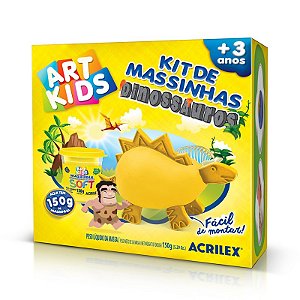 KIT DE MASSINHAS DINOSSAUROS AMARELOS