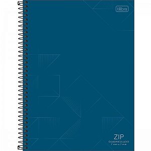 CADERNO QUADRICULADO 7X7 MM ESPIRAL CAPA DURA UNIVERSITÁRIO ZIP 80 FOLHAS