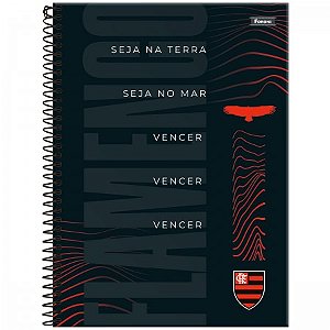 CADERNO ESPIRAL CAPA DURA UNIVERSITÁRIO 15 MATÉRIAS FLAMENGO 240 FOLHAS
