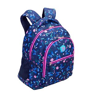 Mochila Grande 2 Compartimentos Capricho Student - Borboletas