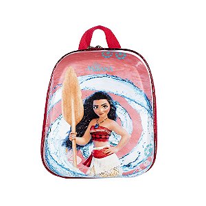 Mochila Infantil Disney Moana Maxtoy Diplomata com Alça de Costas