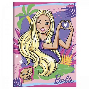 Caderno Brochura Grande Capa Dura Barbie 80 Folhas