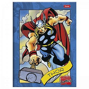 Caderno Brochurão Capa Dura Marvel Comics 80 Folhas