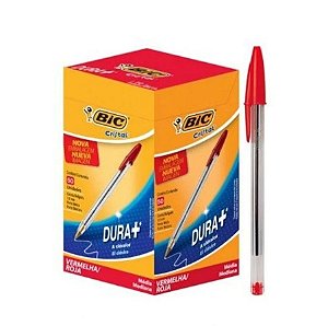 CANETA BIC CRISTAL VERMELHA UNIDADE