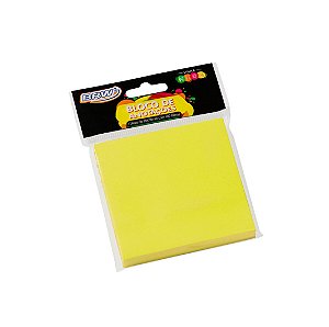 Bloco smart notes 76x76mm- amarelo neon - 100fls - 1bloco