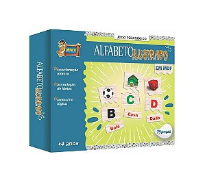 Jogo Educativo Alfabeto Divertido 60 Peças - JOTTPLAY