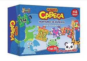 Quebra-Cabeça Montando os Números 20 peças - URIARTE