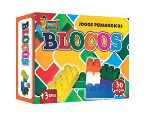 Blocos de Montar Coloridos - 30 Peças - URIARTE