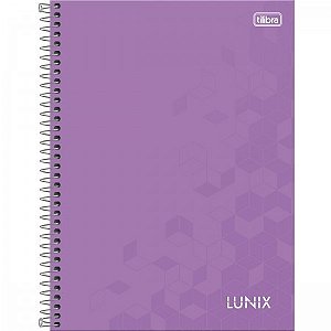 CADERNO ESPIRAL CAPA DURA UNIVERSITÁRIO 16 MATÉRIAS LUNIX 256 FOLHAS