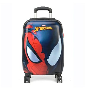 Mala de Viagem Bordo com Rodas 360° Homem-Aranha Preto