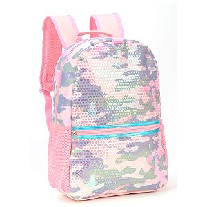 Mochila Escolar Up4You Camuflado Rosa - MS46307