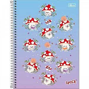CADERNO ESPIRAL CAPA DURA UNIVERSITÁRIO 1 MATÉRIA SPICE FEMININO 80 FOLHAS