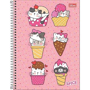 CADERNO ESPIRAL CAPA DURA UNIVERSITÁRIO 16 MATÉRIAS SPICE FEMININO 256 FOLHAS
