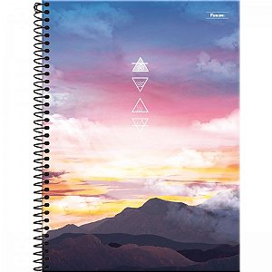 CADERNO ESPIRAL CAPA DURA UNIVERSITÁRIO 20 MATÉRIAS 4 ELEMENTOS 240 FOLHAS