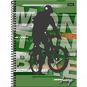 CADERNO ESPIRAL CAPA DURA UNIVERSITÁRIO 10 MATÉRIAS JUMP 200 FOLHAS