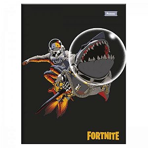 CADERNO BROCHURA GRANDE CAPA DURA FORTNITE 80 FOLHAS