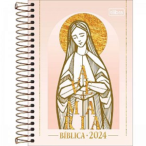 AGENDA ESPIRAL DIÁRIA 12,9 X 18,7 CM BÍBLICA 2024