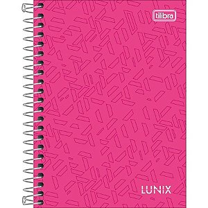CADERNETA ESPIRAL CAPA DURA 1/8 LUNIX 80 FOLHAS