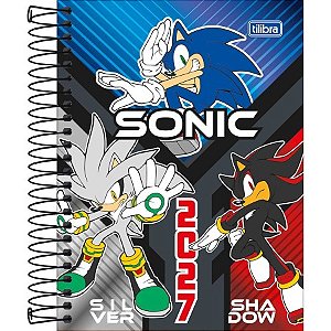 Agenda Espiral Diária 11,7 x 16,4 cm Sonic 2027