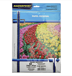 Filme Adesivo A4 150g Transparente Masterprint