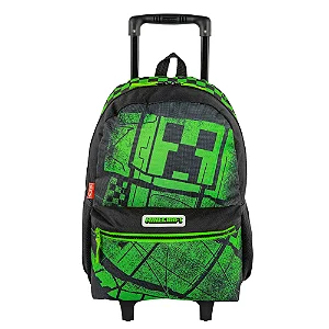 Mochilete Grande Minecraft Acid - Colorido