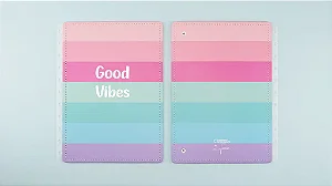 Capa Caderno Inteligente Good Vibes by Indy