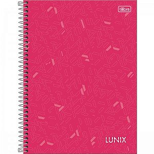 CADERNO ESPIRAL CAPA DURA UNIVERSITÁRIO 10 MATÉRIAS LUNIX 160 FOLHAS