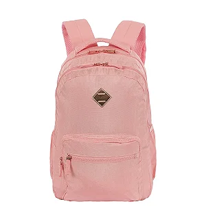 Mochila 2 Compartimentos Sestini College 3 - Metálico Rosa