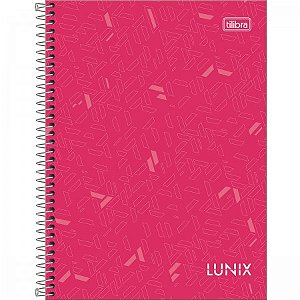 CADERNO ESPIRAL CAPA DURA COLEGIAL 1 MATÉRIA LUNIX 80 FOLHAS