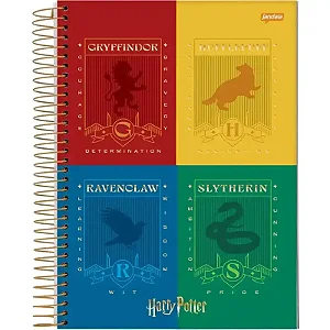 CADERNO ESPIRAL UNIVERSITÁRIO HARRY POTTER CD 12X1 240FLS