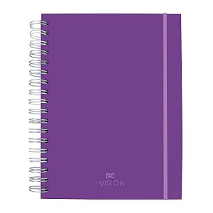 Caderno Smart Universitário com folhas e divisórias reposicionáveis DAC VISION Purple