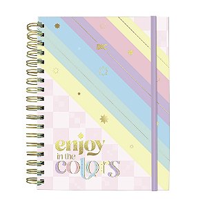 Caderno Smart Colegial com folhas e divisórias reposicionáveis DAC Enjoy