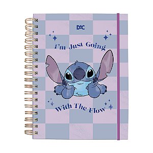 Caderno Smart Mini com 80 folhas reposicionáveis 90g DAC Disney Stitch