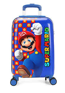 Mala de Viagem Bordo com Rodas 360° Super Mario