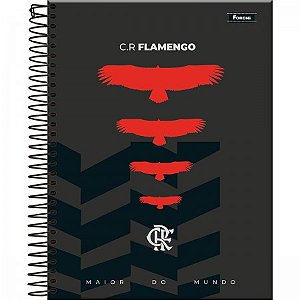 Caderno College Flamengo Capa Dura 10 Materias