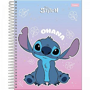 Caderno College Stitch Capa Dura 10 Materias